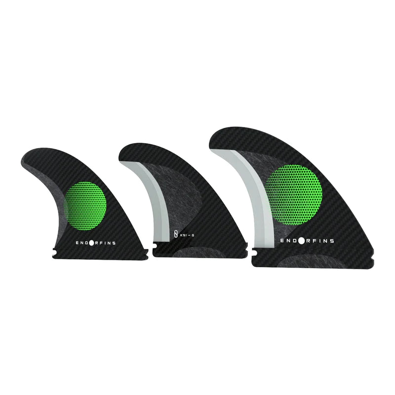 Endorfins KS1 Tri Futures surfboard fins black medium