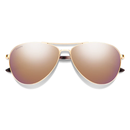 Smith Langley 2 ChromaPop aviator sunglasses silver frame blue lens