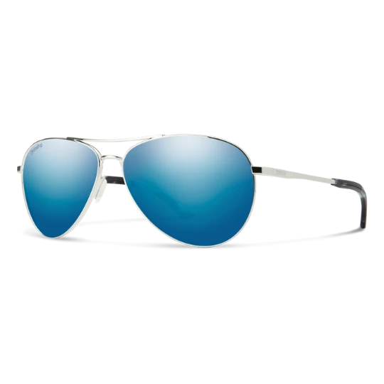 Smith Langley 2 ChromaPop aviator sunglasses gold frame brown polarized