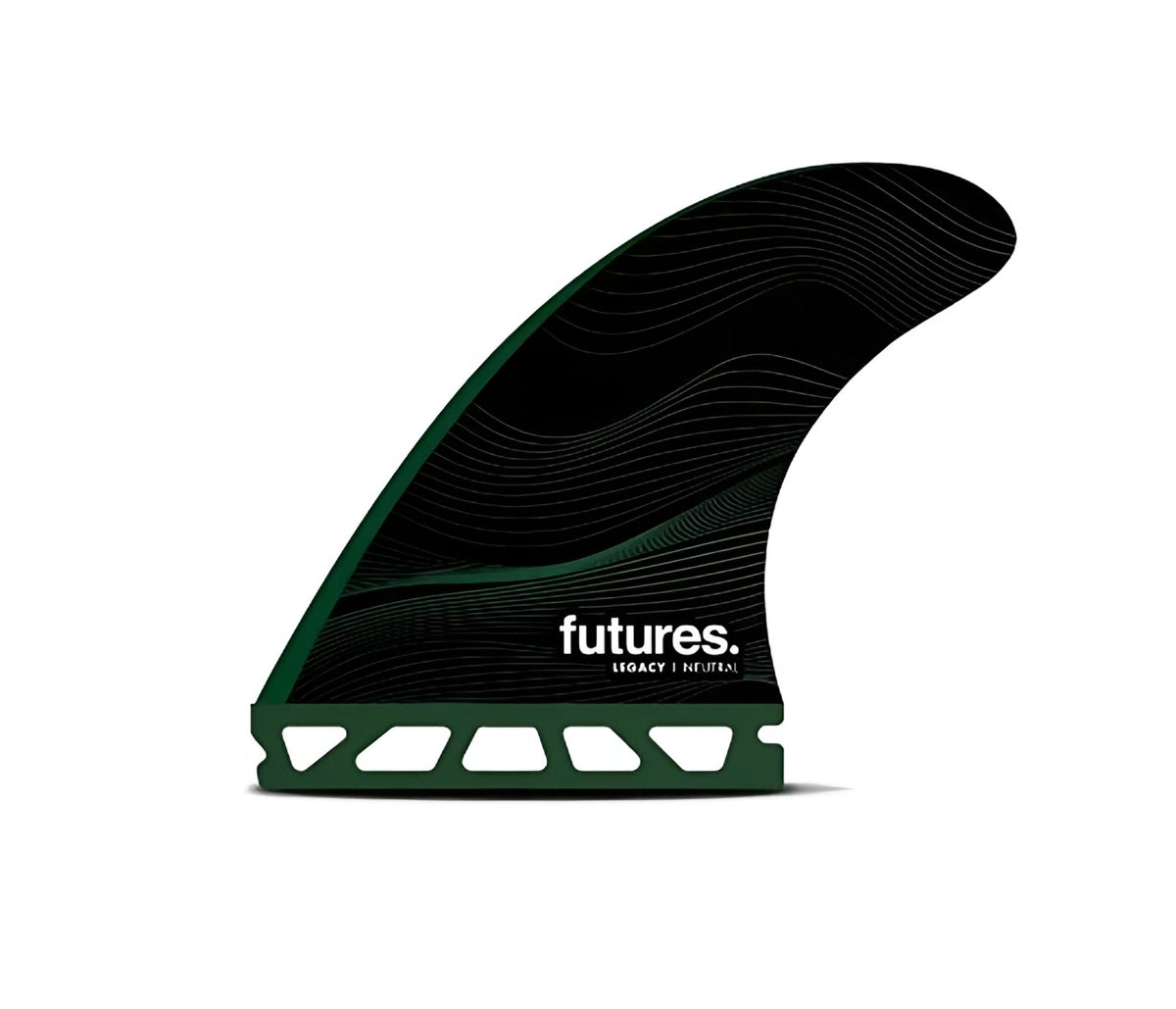 Futures F8 Legacy Thruster large green honeycomb surfboard fins