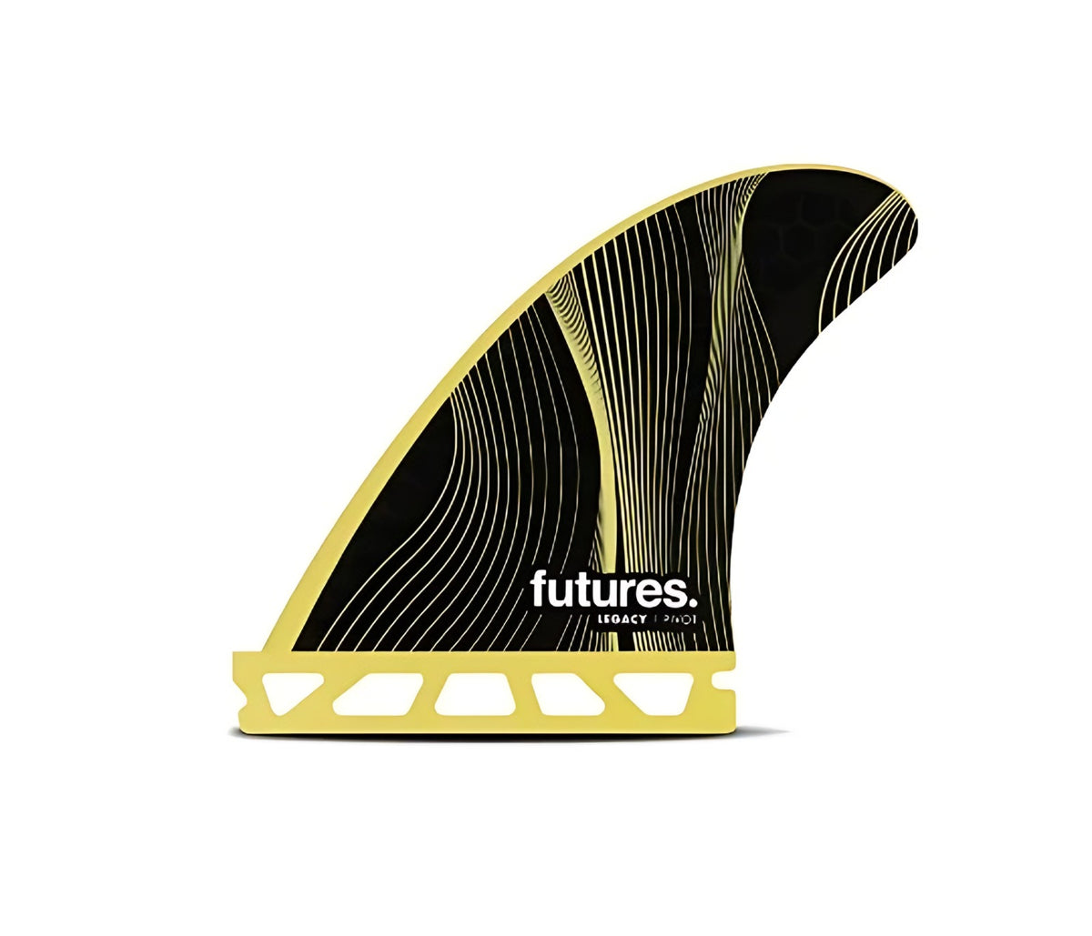 Futures P4 Legacy Thruster small yellow honeycomb pivot fin set