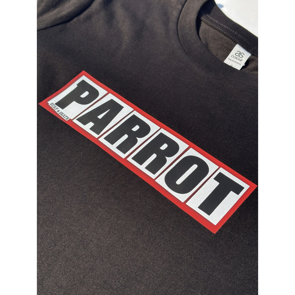 Parrot Bar Youth Tee kids graphic T-shirt with Parrot Surf & Skate bar logo