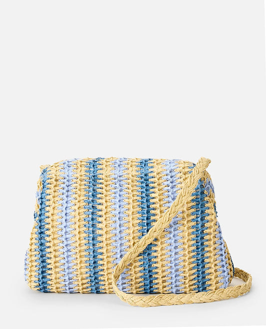 Rip Curl crochet clutch side angle