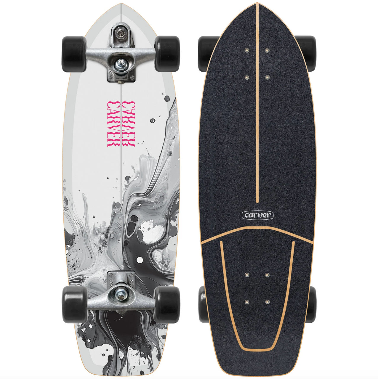 Carver Resin 31 inch Surfskate Complete top view