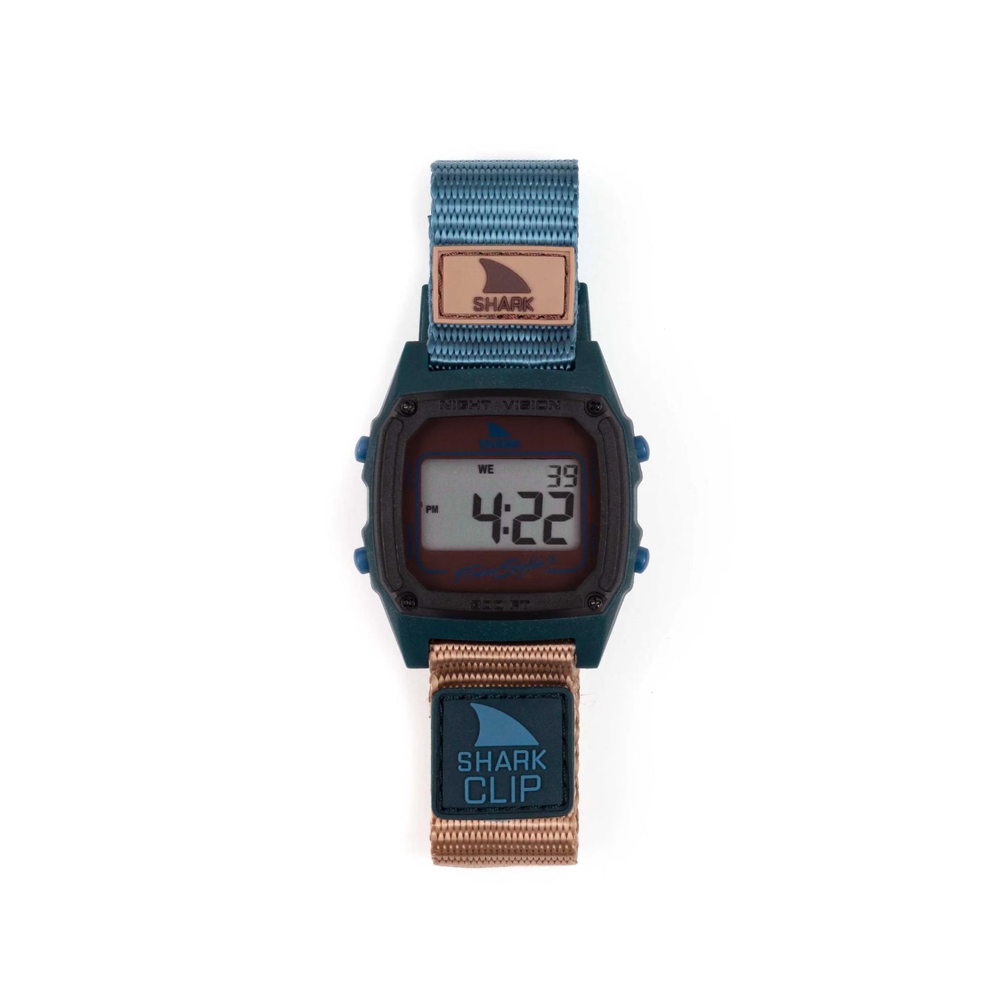 Freestyle Shark Classic Clip Sea N Sand nylon clip band and watch detail