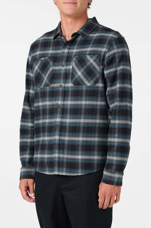 O'Neill Coastline Flannel Long Sleeve Shirt angled view