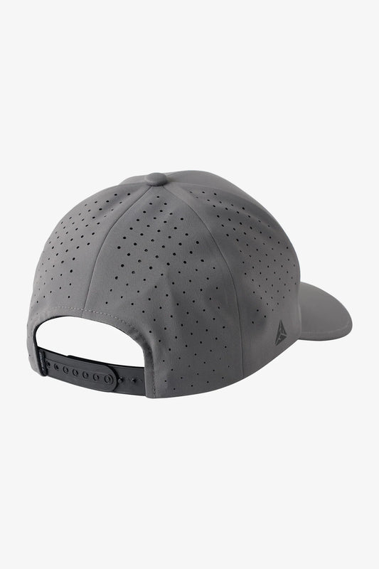 O’Neill TRVLR Delta Snapback Hat back view with snap closure