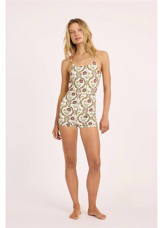 Sisstr Floral Folks One Piece Short front view