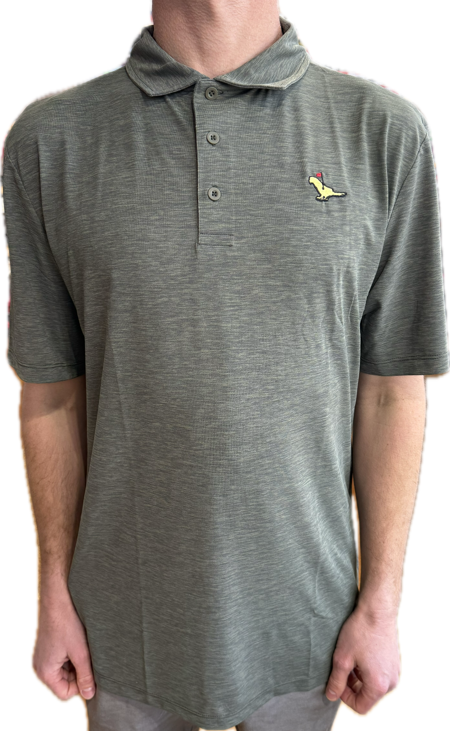 ANETIK Parrot Birdie Polo front view
