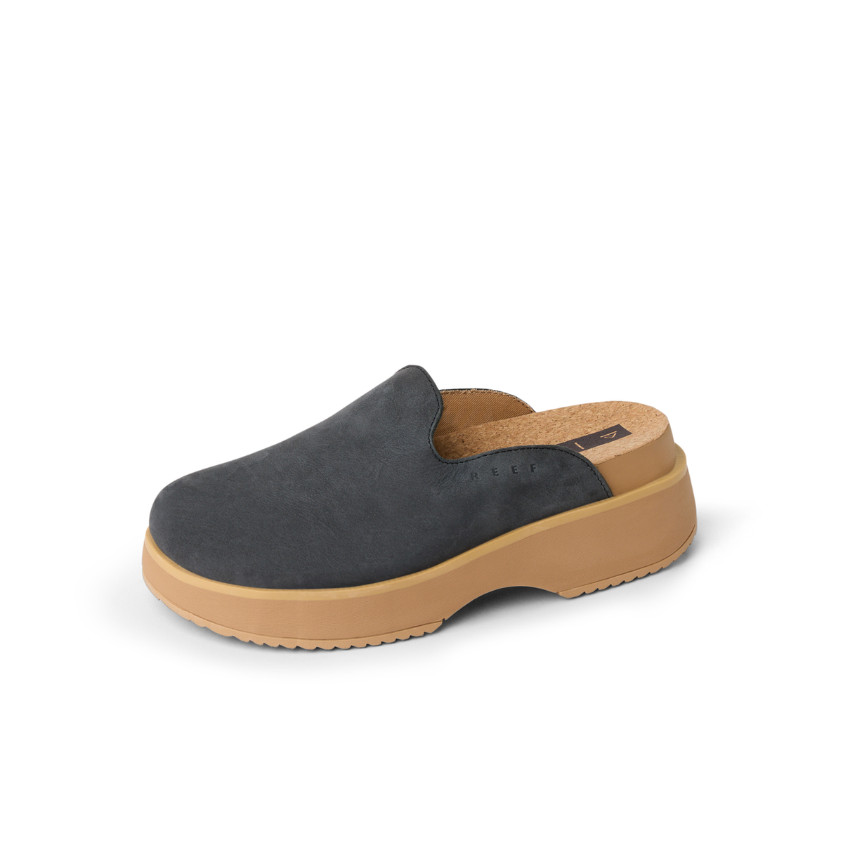 Reef Vista Skye Women's Leather Clogs Charcoal