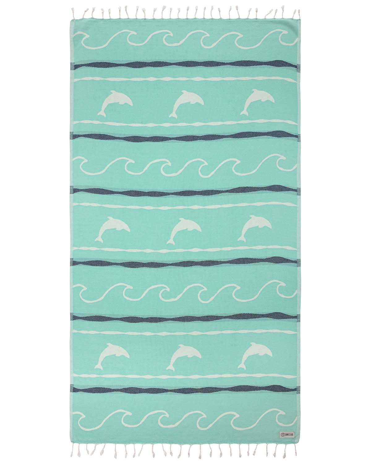 Sand Cloud Crete Towel Fl Teal