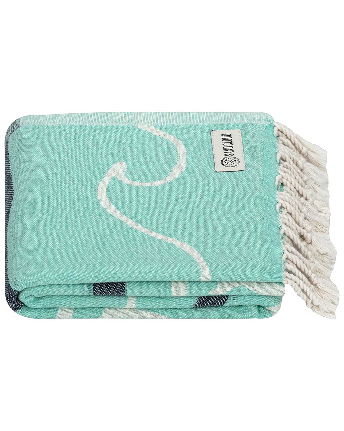 Sand Cloud Crete Towel Fl Teal