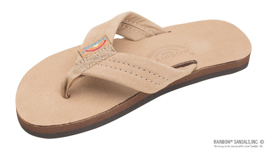 Rainbow Kids Premier Leather 1 inch strap sandal side view