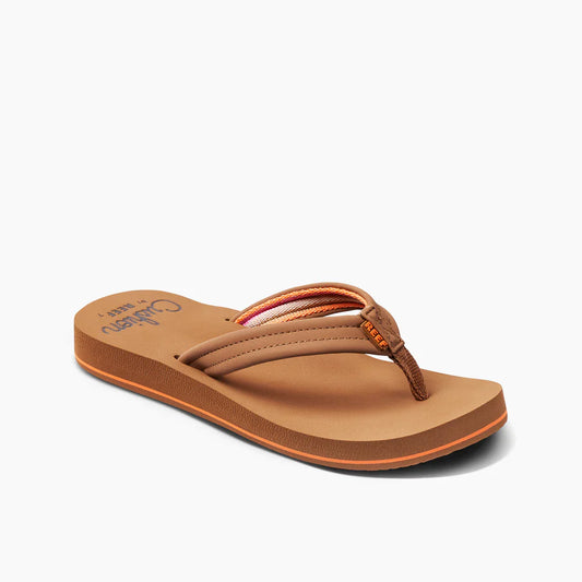 Reef Cushion Breeze sandal tan smoothie cushioned flip flop size 6.