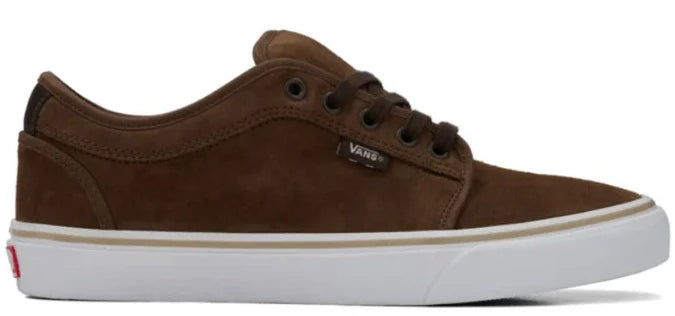 Vans Skate Chukka Low FST Vintage Cocoa skate shoe brown suede canvas side view