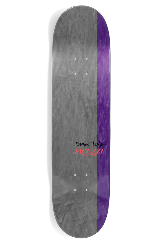 Jacuzzi Spencer Demon 8.25 skateboard deck angled view