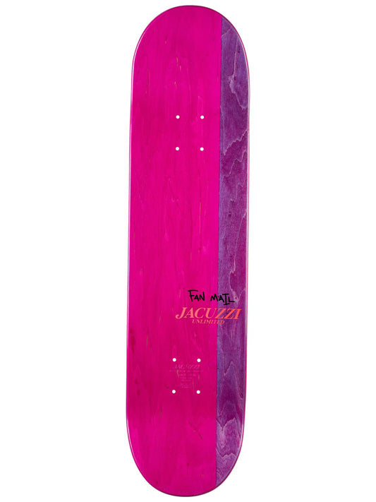 Jacuzzi 8.0 skateboard deck top view