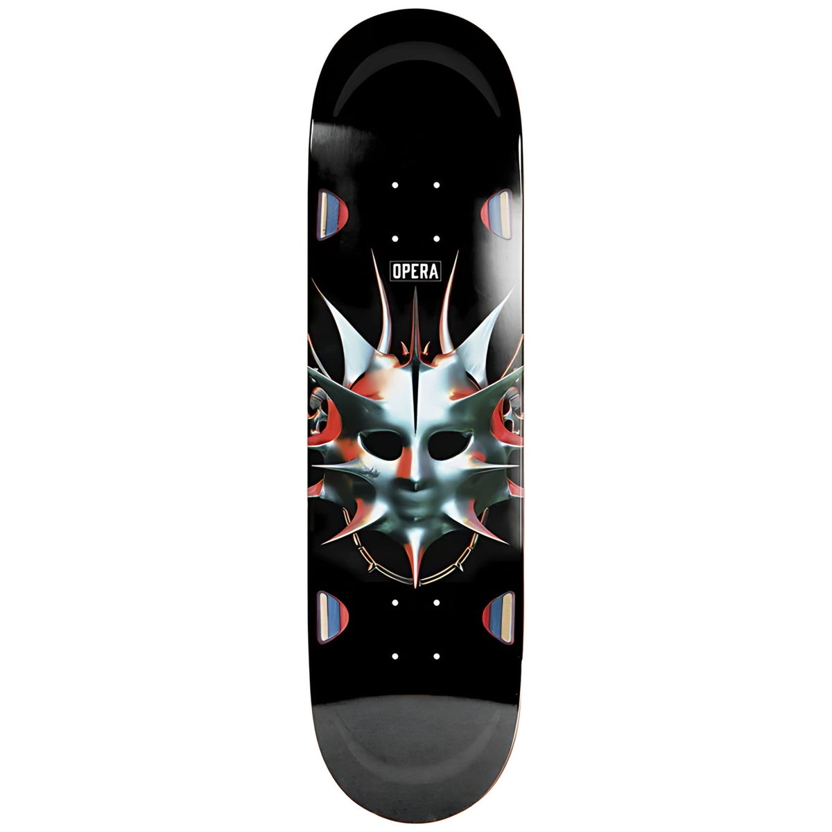 Opera Spike EX7 8.5 skateboard deck front view
