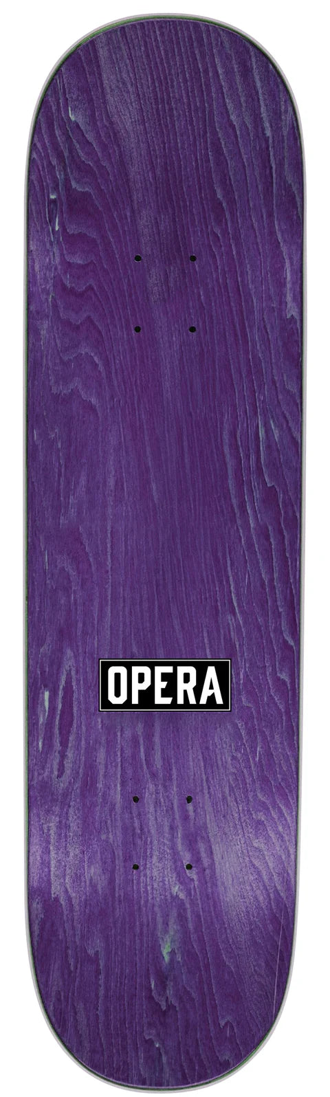 Opera 8.5 skateboard deck top view
