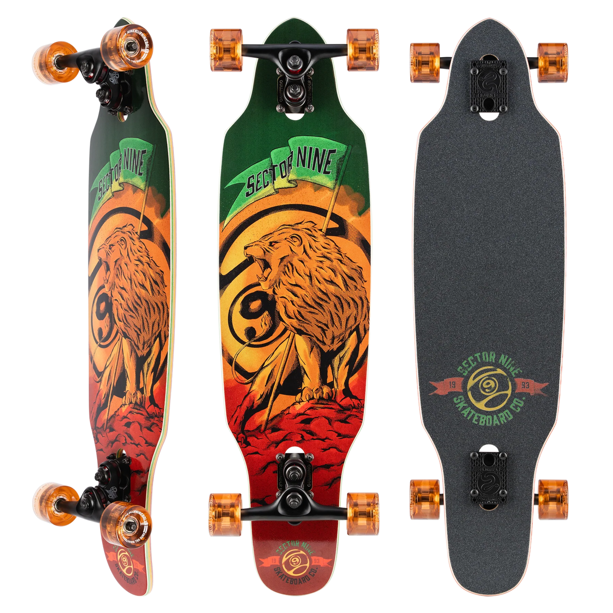 Sector 9 Rasta Mini Striker bottom graphic view