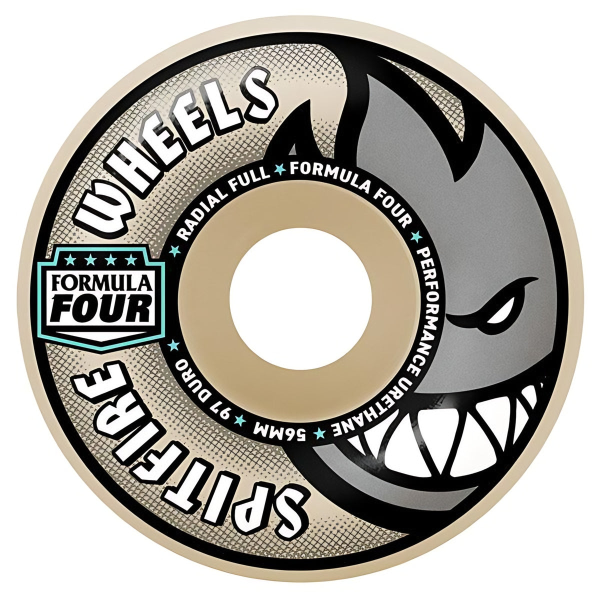 Spitfire Formula Four Radial Full 97DU skateboard wheels front view