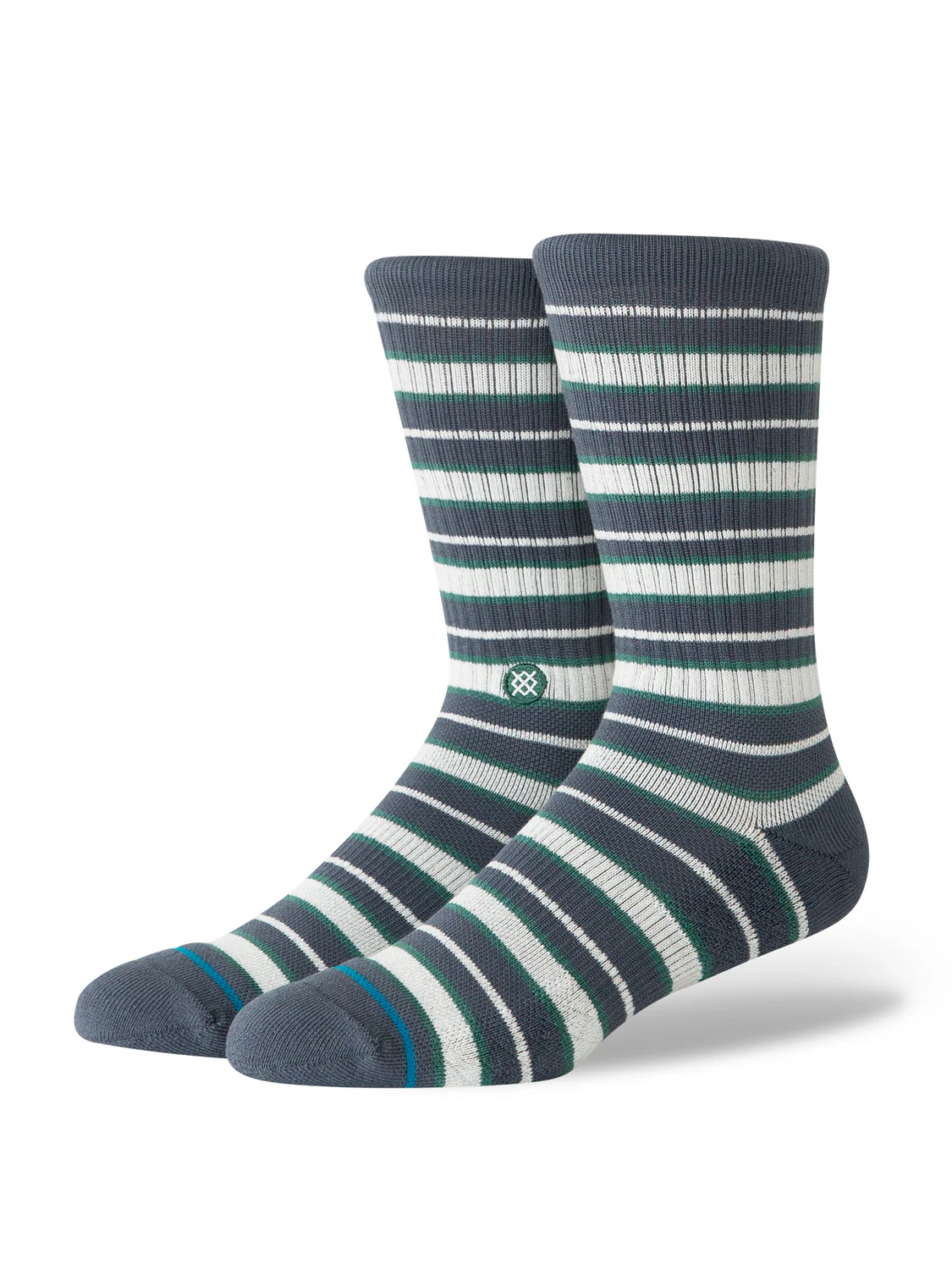 Stance Signature Stripe Crew Socks front view