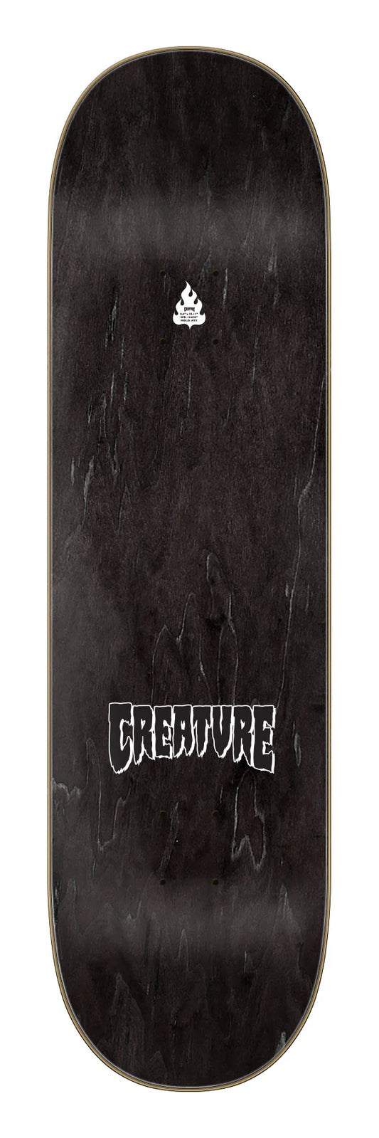 Creature Baekkel Troll 2 Pro 8.6" Skateboard Deck top veneer view