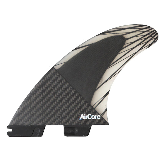FCS II Carver PC Carbon Tri Fin Set front view