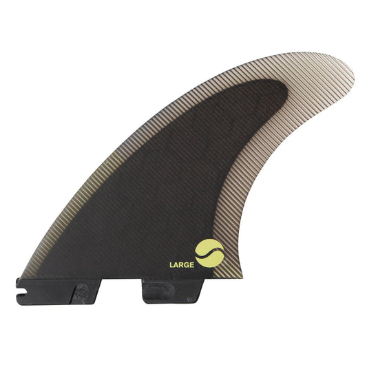 FCS II Carver PC Tri Fin Set front view