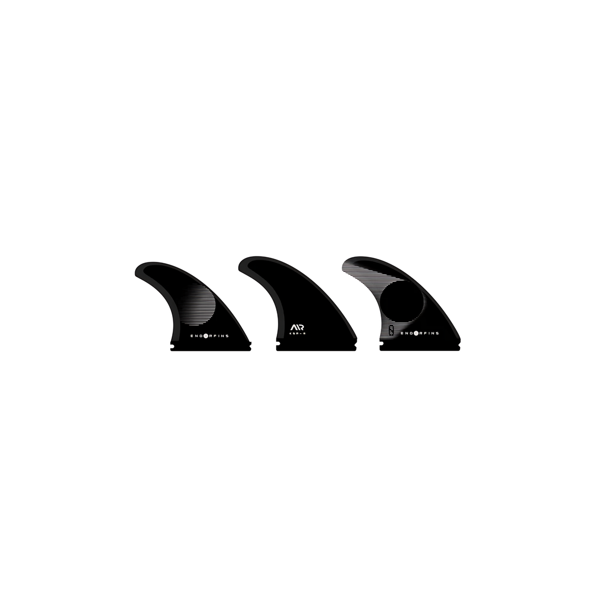 Firewire Endorfins KSR Rake Tri Fin Set side view