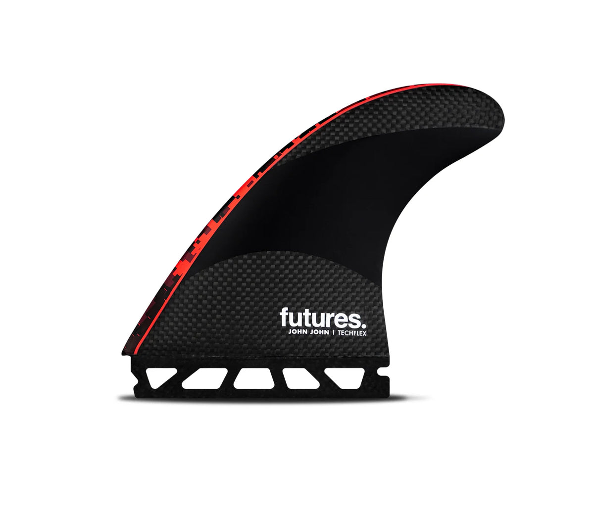 JJF Techflex Tri Fin L Futures Fins detail close-up