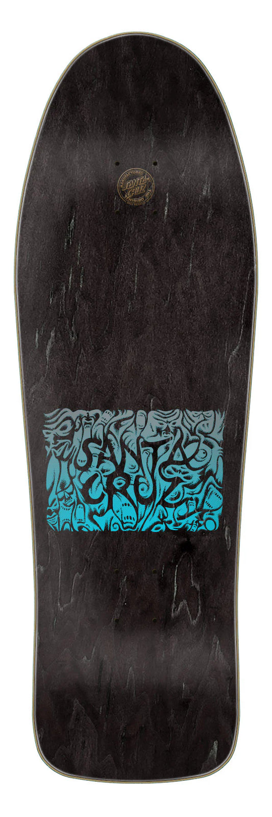 Santa Cruz Tom Knox Firepit Reissue 10.07" Skateboard Deck top veneer view