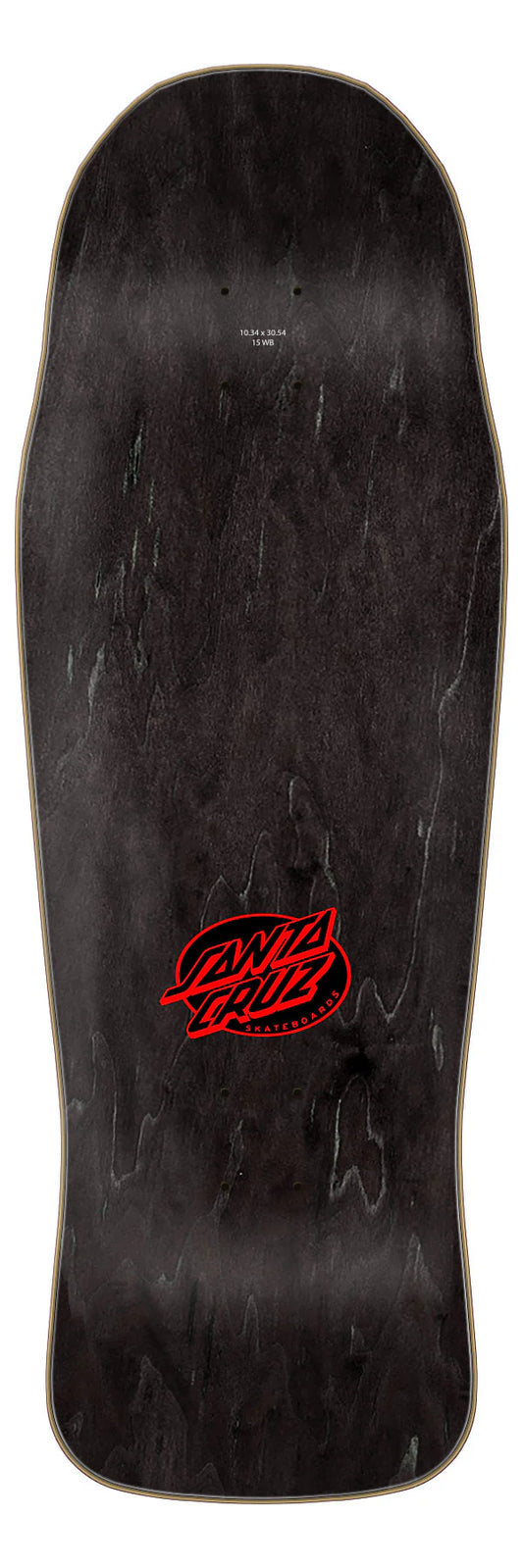 Santa Cruz Winkowski Primeval Pro Shaped Skateboard Deck top veneer view