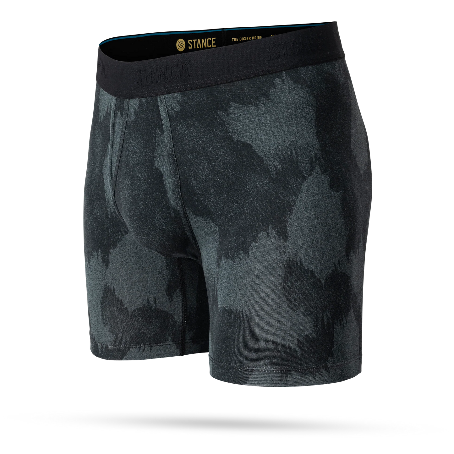 Stance Watercolor Dye Boxer Brief detail showing watercolor dye pattern