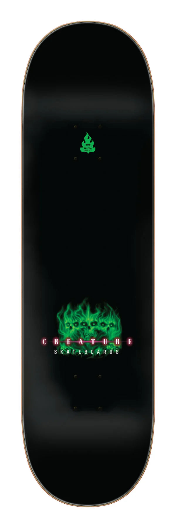 Worthington Terror Sight Pro 8.75" Creature Skateboard Deck top veneer view