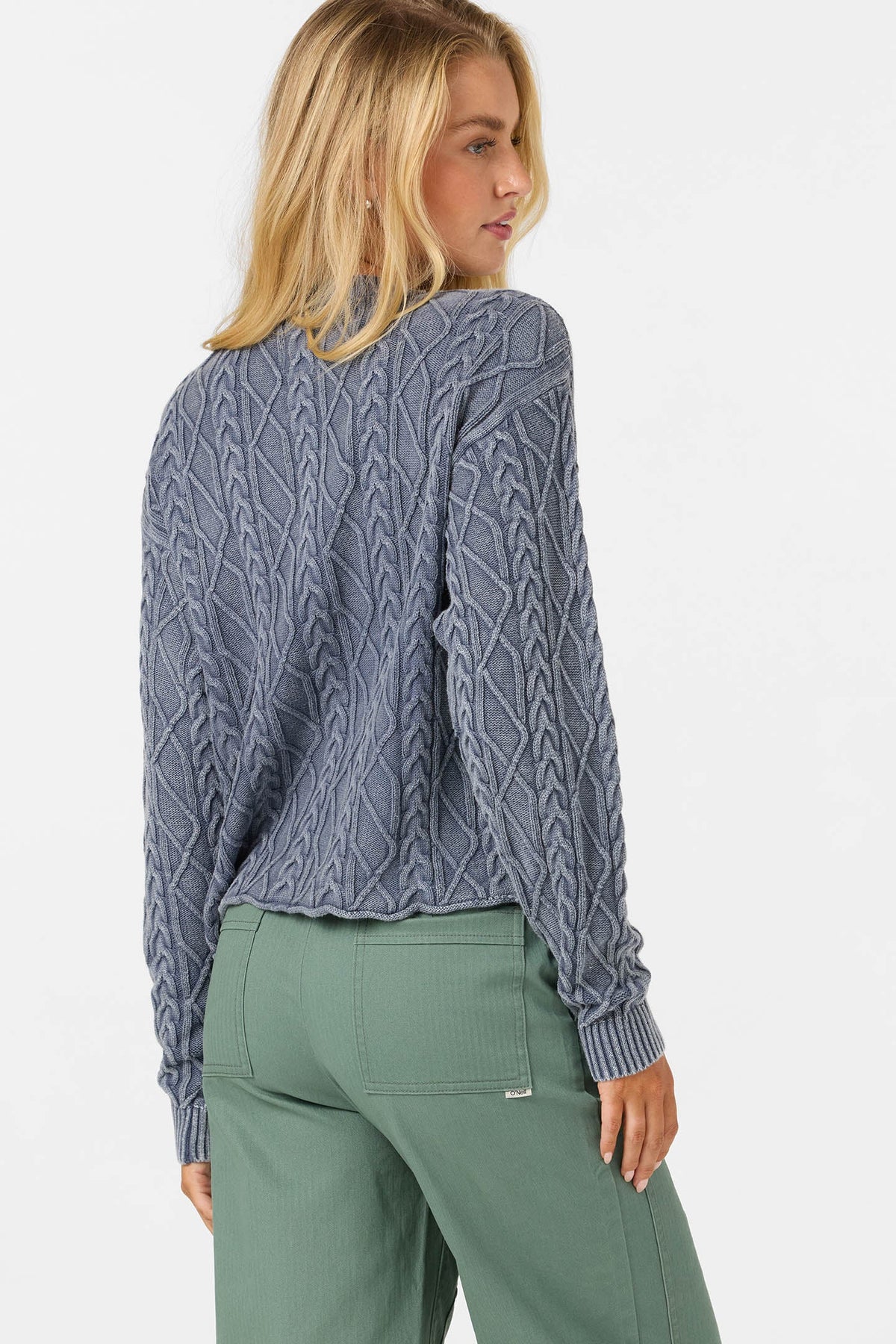 O'Neill OG Misha Cable Knit Sweater angled view