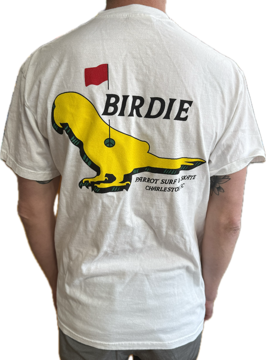Parrot Birdie Pocket Tee back graphic view