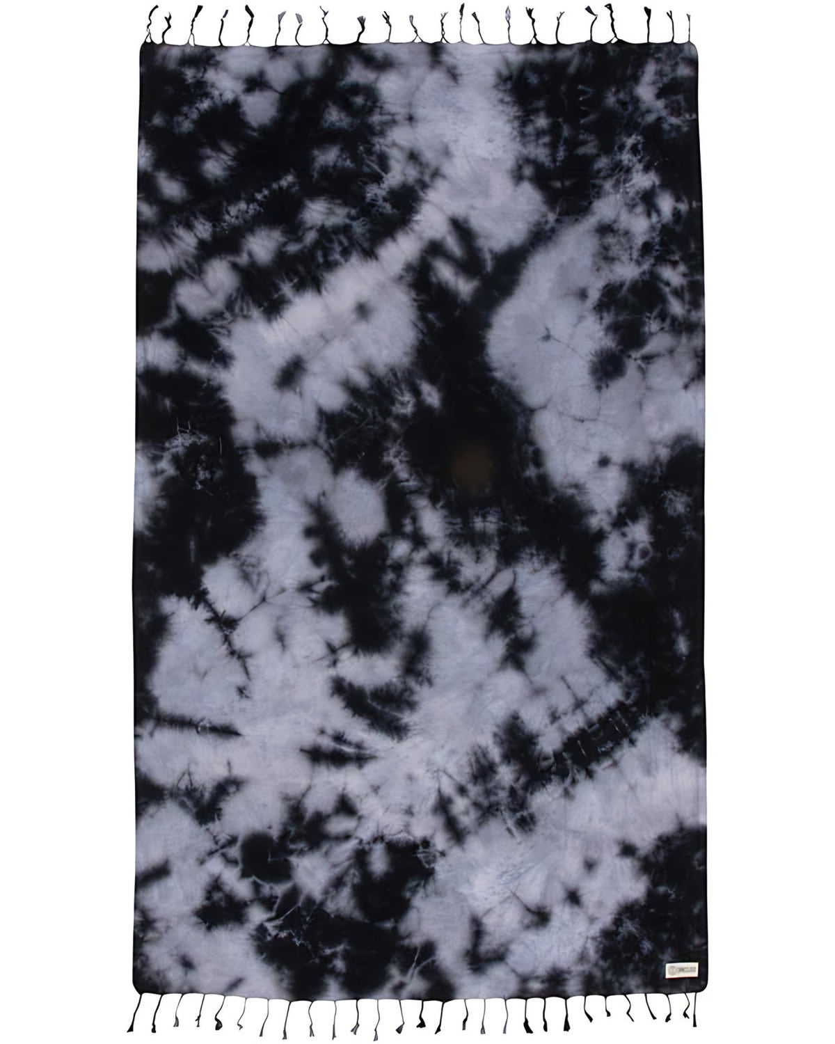 Sand Cloud Black Acid Wash Beach Towel full view