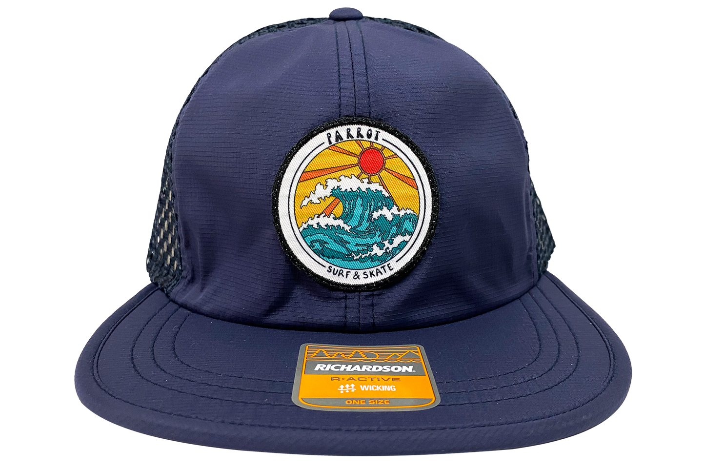 Parrot Surf Shop PSS 935 Wave Hat, navy quick dry nylon mesh cap