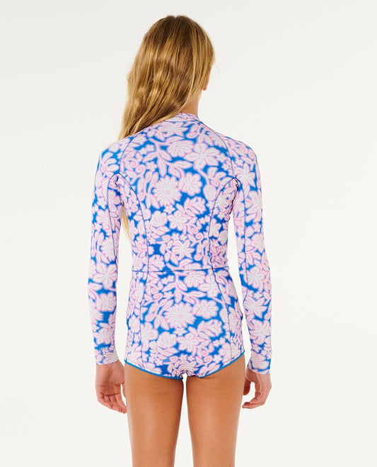 Rip Curl G-Bomb 1.5mm Kids Front Zip Long Sleeve Springsuit back view