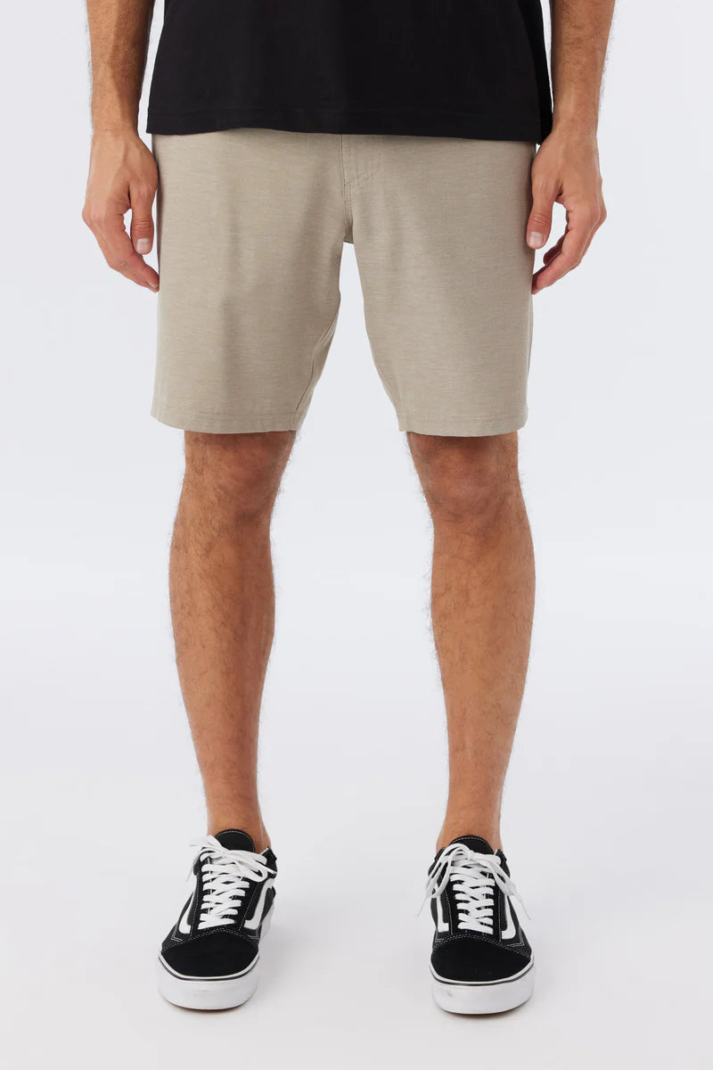O'Neill Reserve Light Check Short, khaki men’s hybrid walkshort size 30