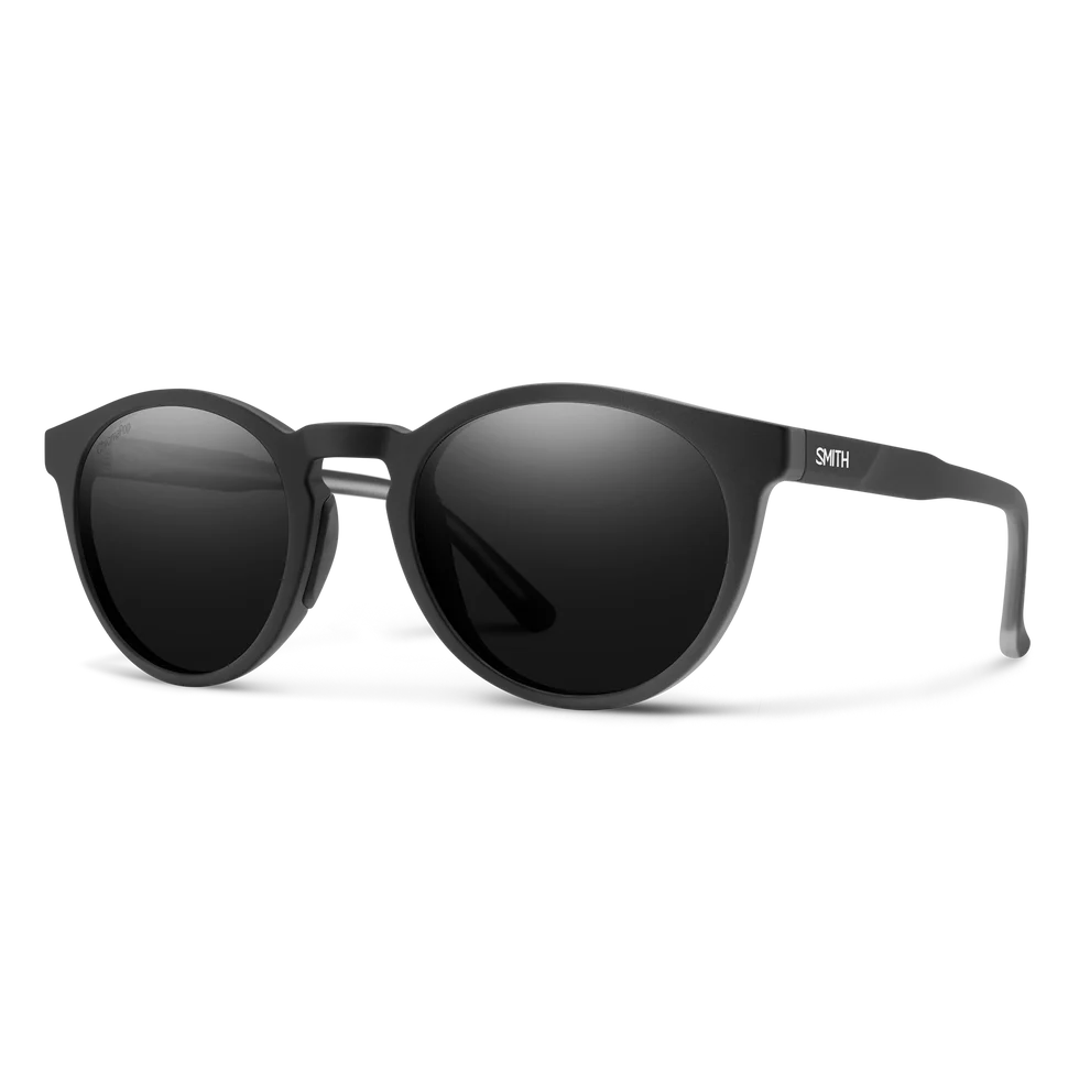 Westward Chromapop sunglasses in matte black with black polarized lenses offered by Smith