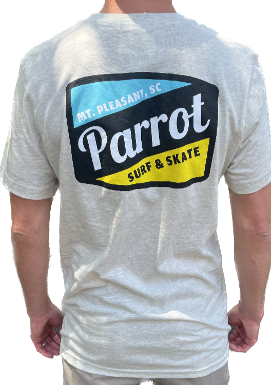 Parrot Surf & Skate PSS Work Tee, Htr.Prism Grey
