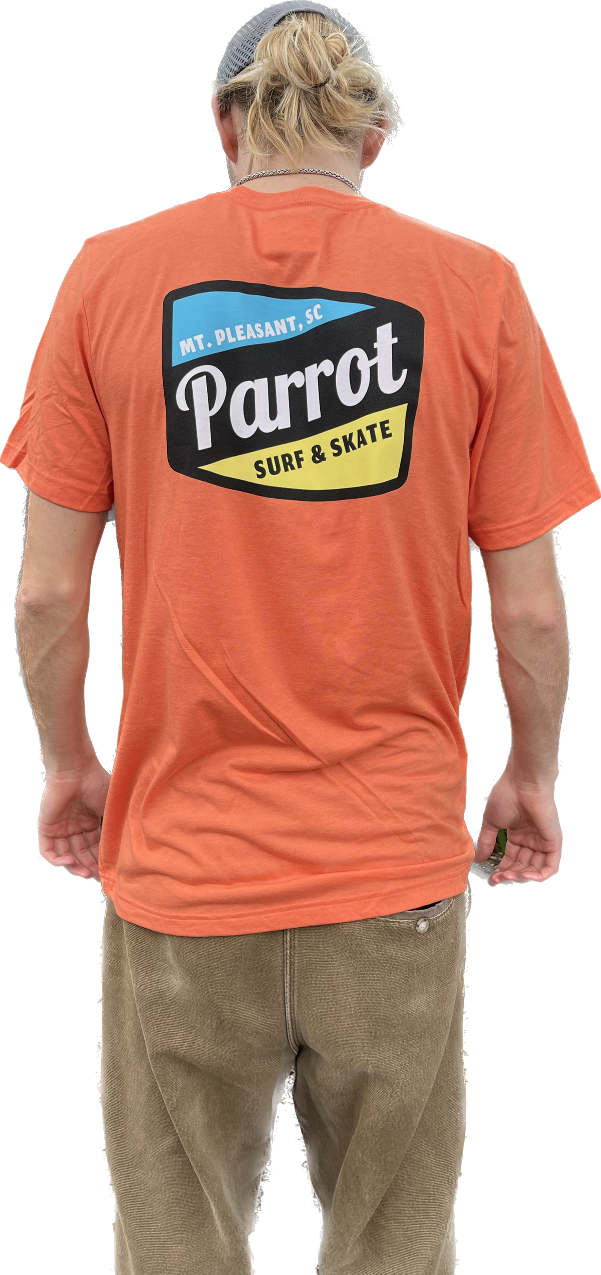 Parrot Surf Shop PSS Work Tee ORG, orange