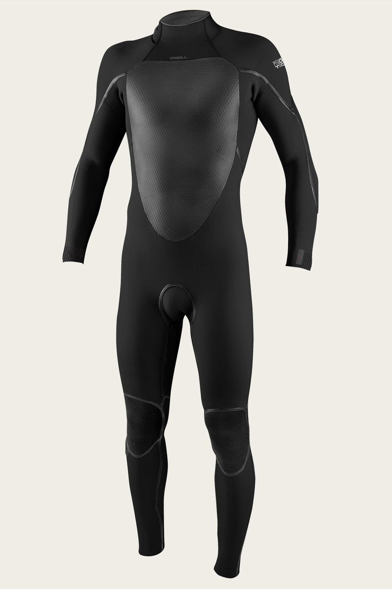 O'Neill Psycho Tech 4/3 back zip wetsuit, black men’s full suit size L