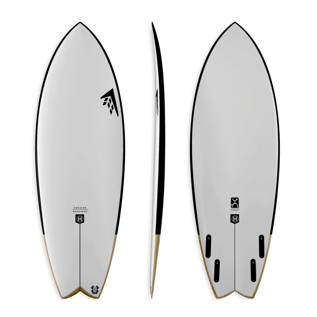 Firewire 5'6 Helium Seaside Fish surfboard, quad fin performance board