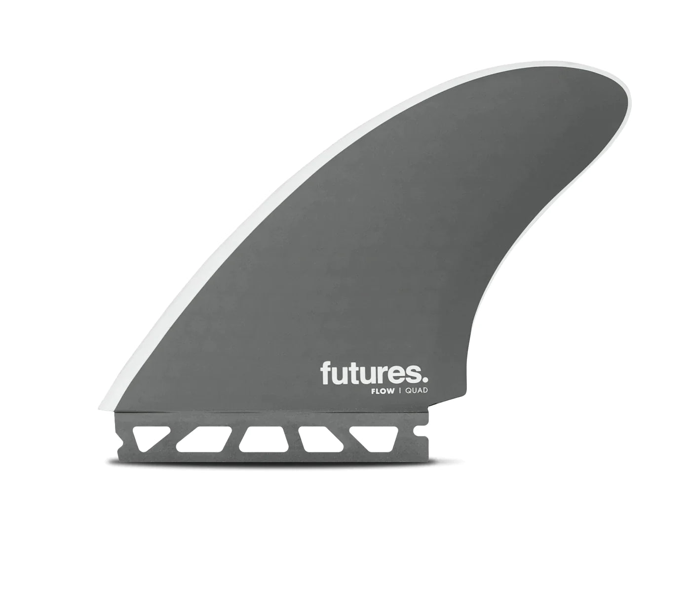 Flow HC Quad surfboard fins, slate honeycomb quad fin set for small wave performance