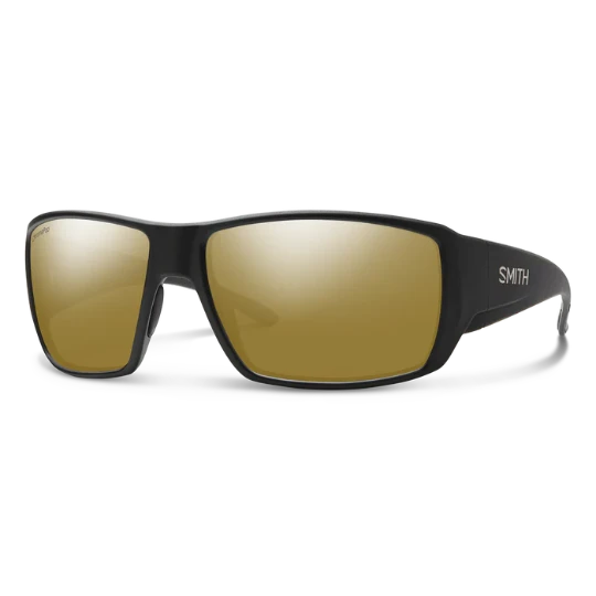 Smith Guides Choice Glass Chromapop sunglasses, matte black frame with brown polarized lenses