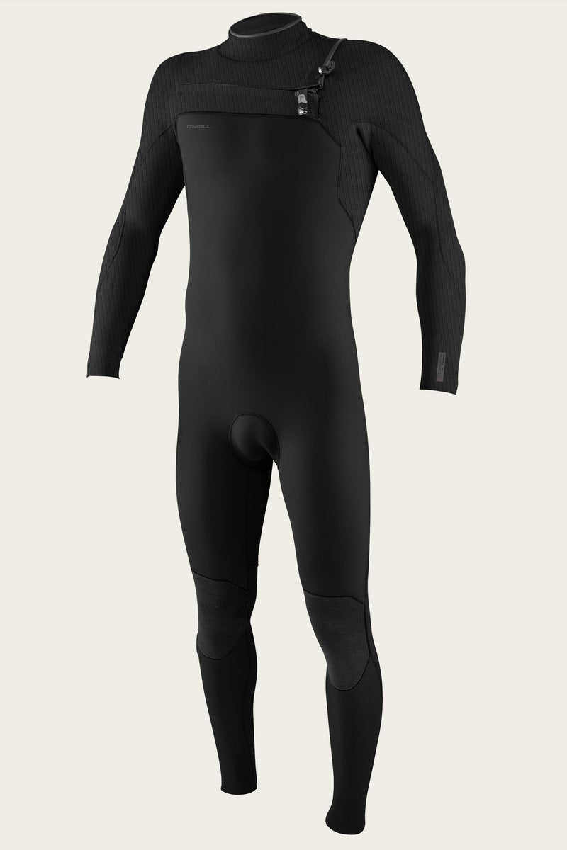 O'Neill Hyperfreak 3/2 chest zip wetsuit, black men’s full suit size XS