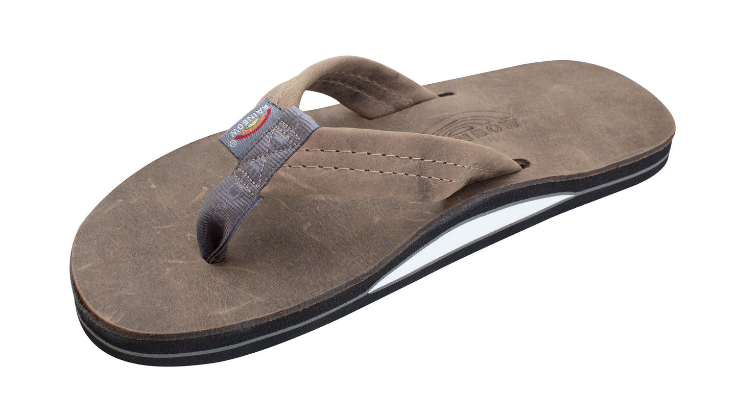 Rainbow 301 LL Stone Grey men’s leather sandals